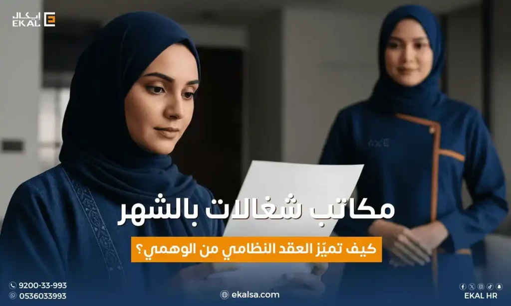 مكاتب شغالات بالشهر