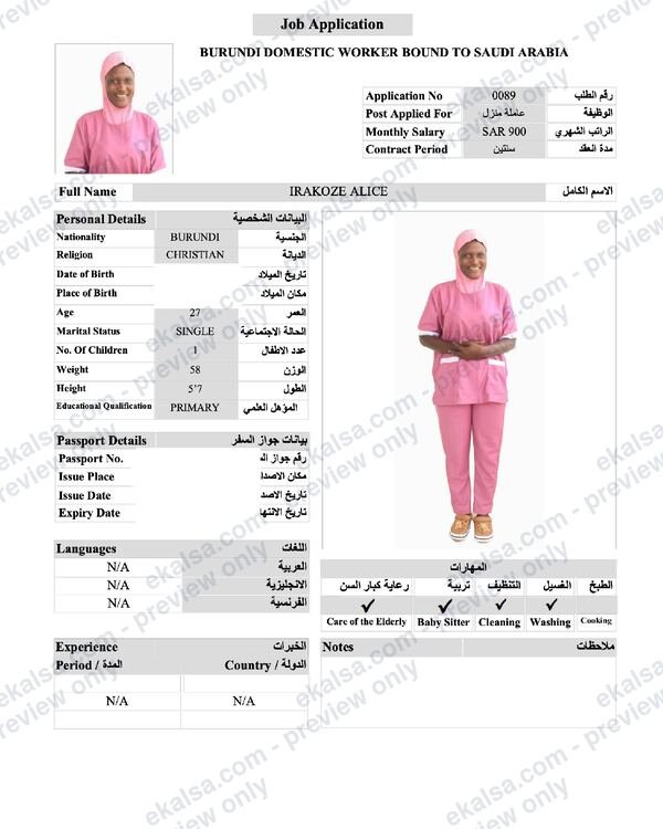 السيرة الذاتية لـ إيراكوزي أليس